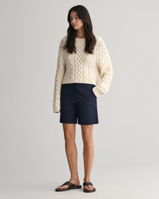 Short chino pour femme - BLEU SOIR