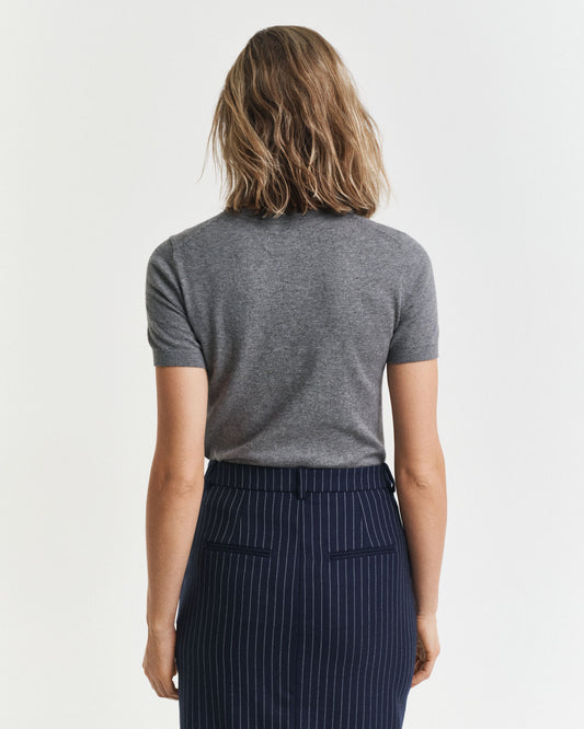 Lightweight Short Sleeve Crew Neck Sweater