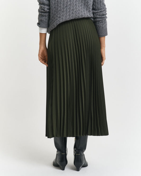 Pleated Midi Skirt