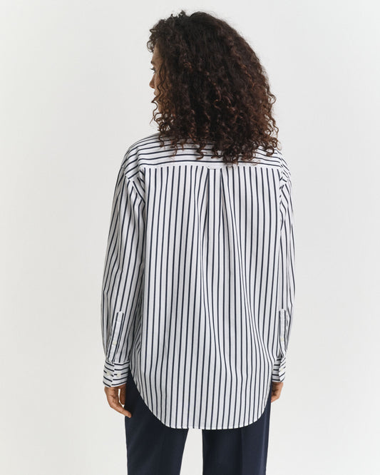 Relaxed Fit Classic Striped Poplin Shirt