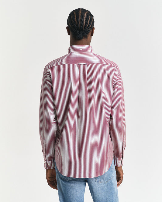 Regular Fit Striped Poplin Shirt