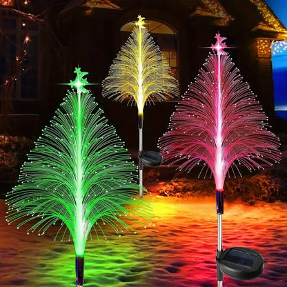 🎄Chikalabs 7 Farbwechselnde Solar-Weihnachtsbaumlichter🎄 