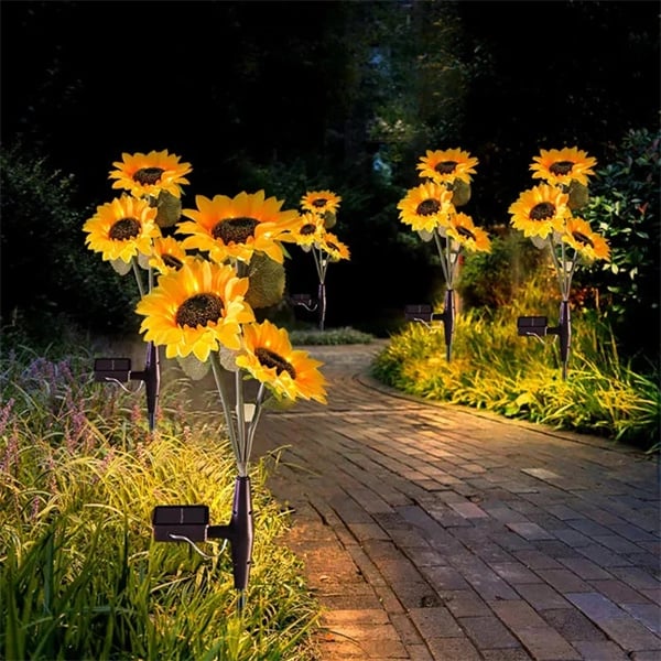 🔥DERNIER JOUR DE VENTE🌻Chikalabs Garden Lampe solaire tournesol étanche🔥