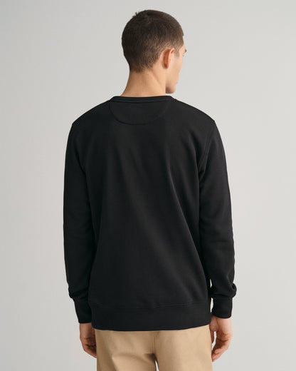 Sweat-shirt ras du cou Shield pour homme - NOIR 