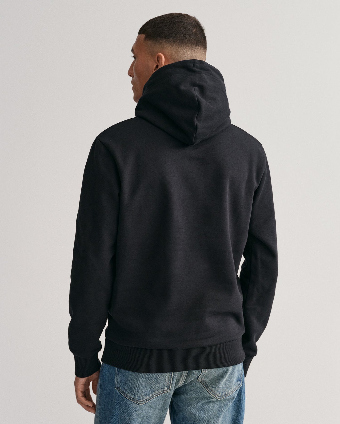 Sweat à capuche Tonal Shield pour homme - NOIR 