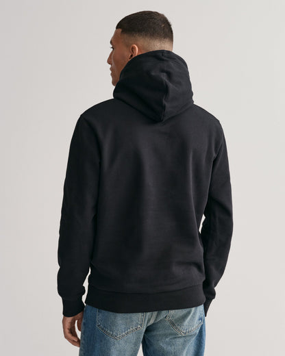 Sweat à capuche Tonal Shield pour homme - NOIR 