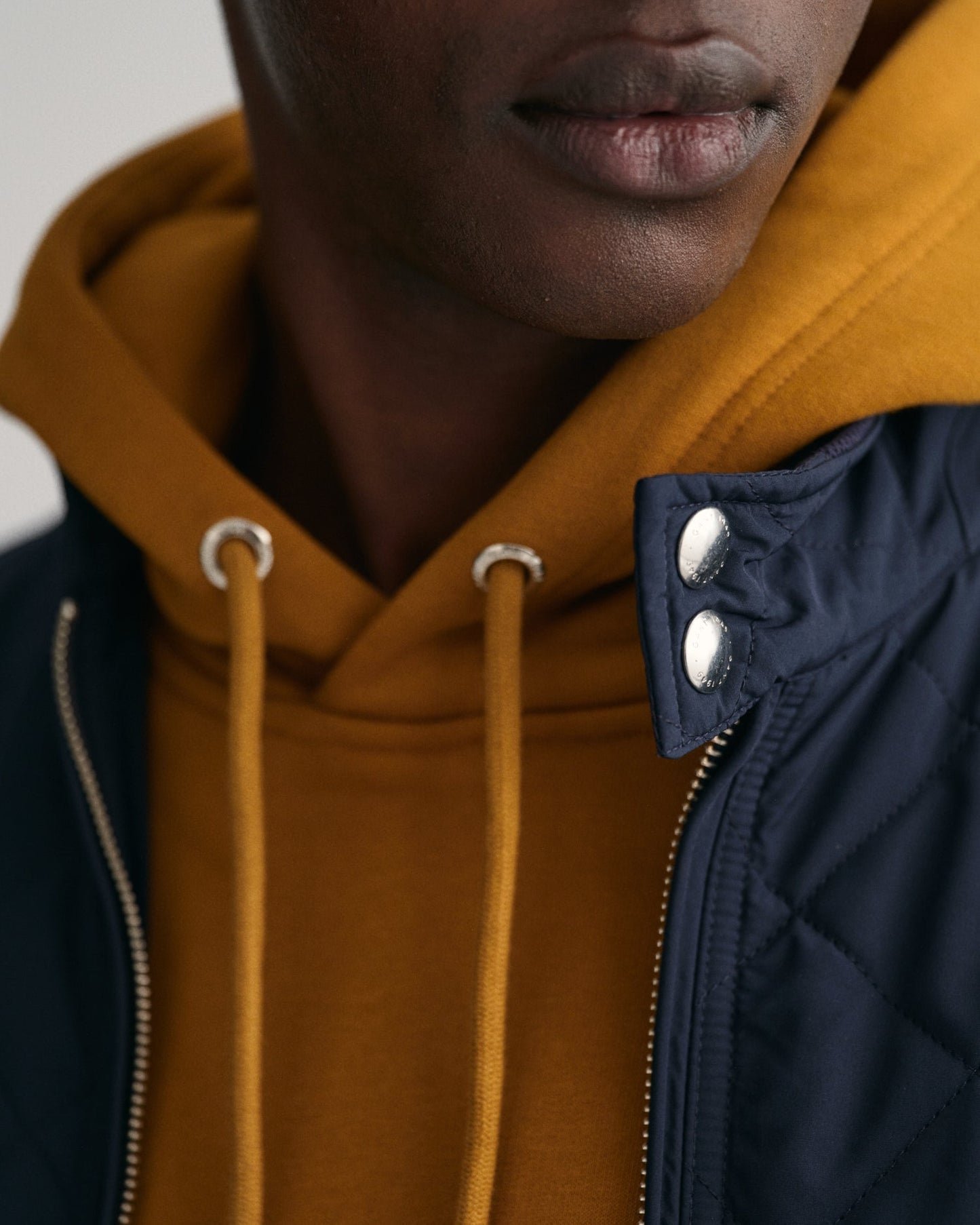 Gesteppte Windjacke für Herren - ABENDBLAU 