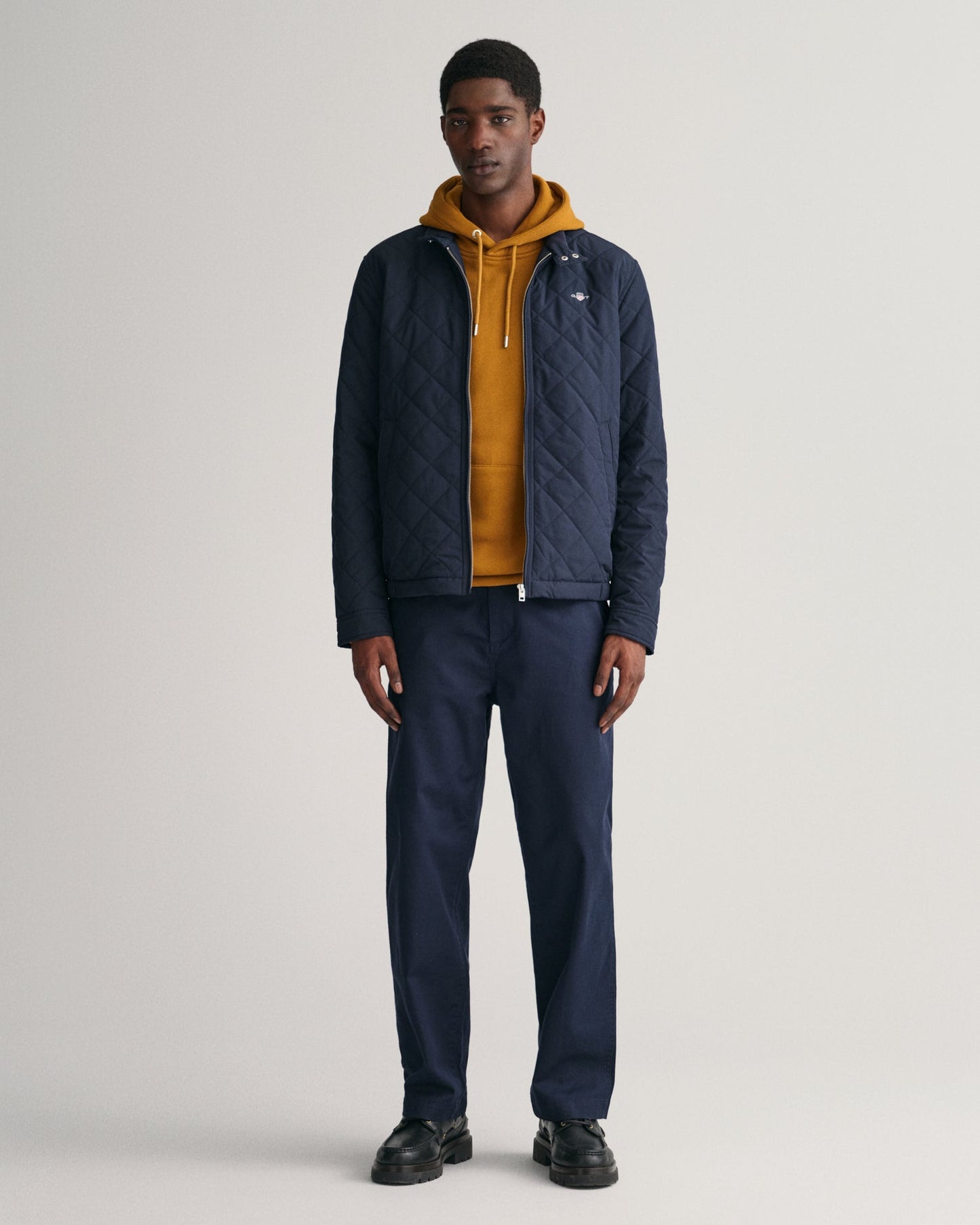 Gesteppte Windjacke für Herren - ABENDBLAU 