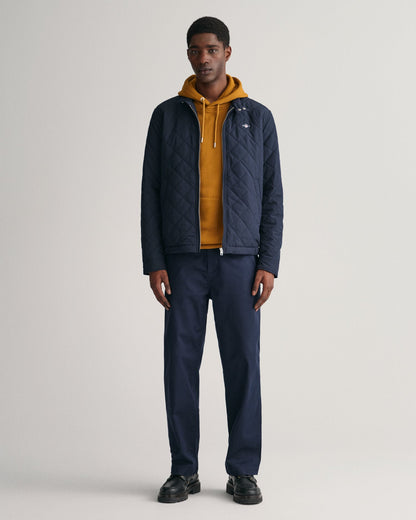 Gesteppte Windjacke für Herren - ABENDBLAU 