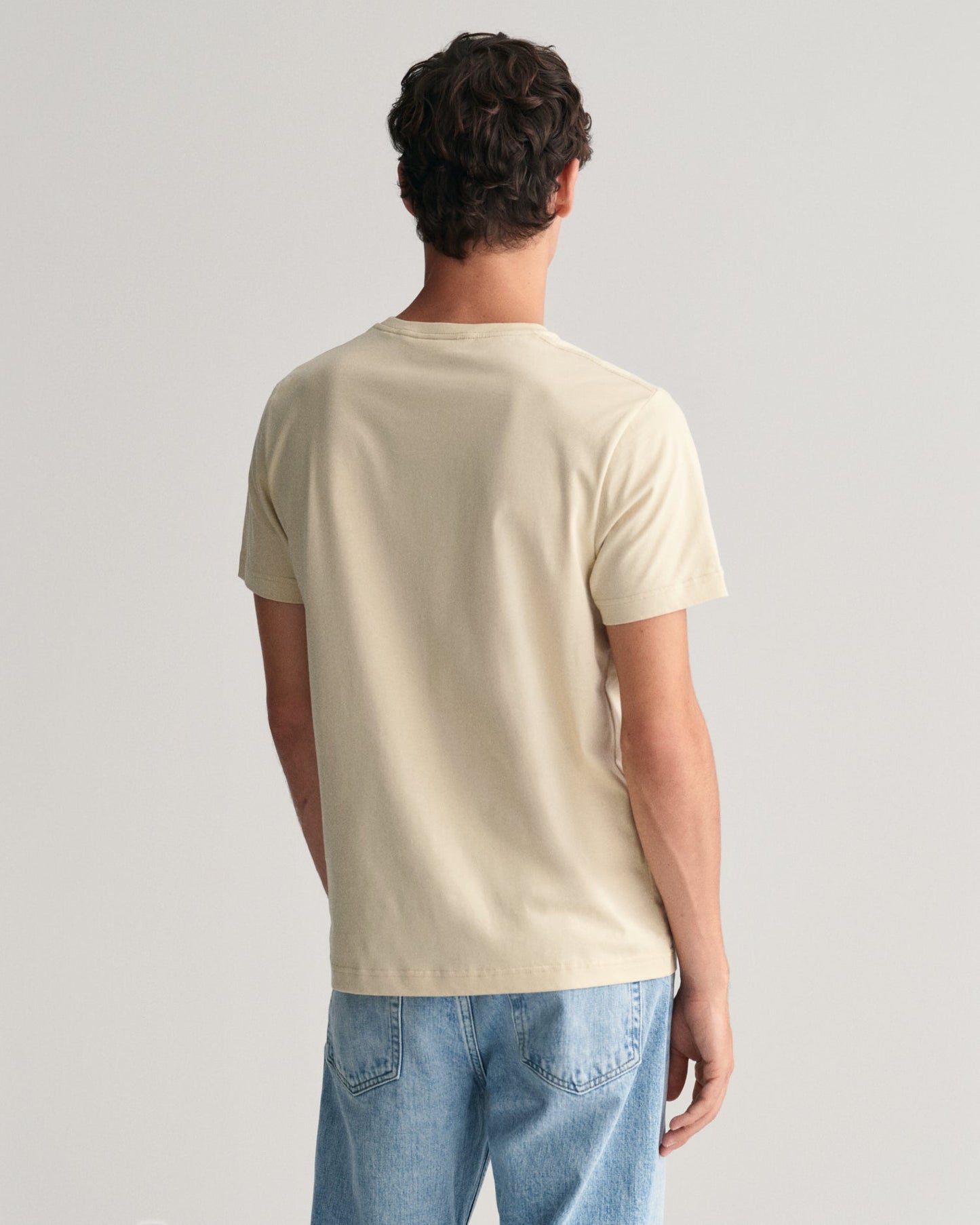 T-shirt Shield pour homme - Beige soyeux 