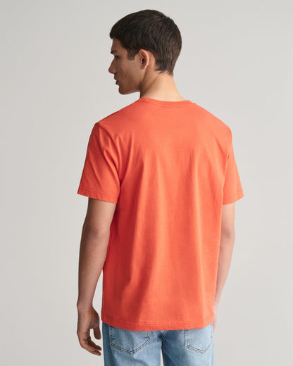 T-shirt Shield pour homme - Orange brûlé 