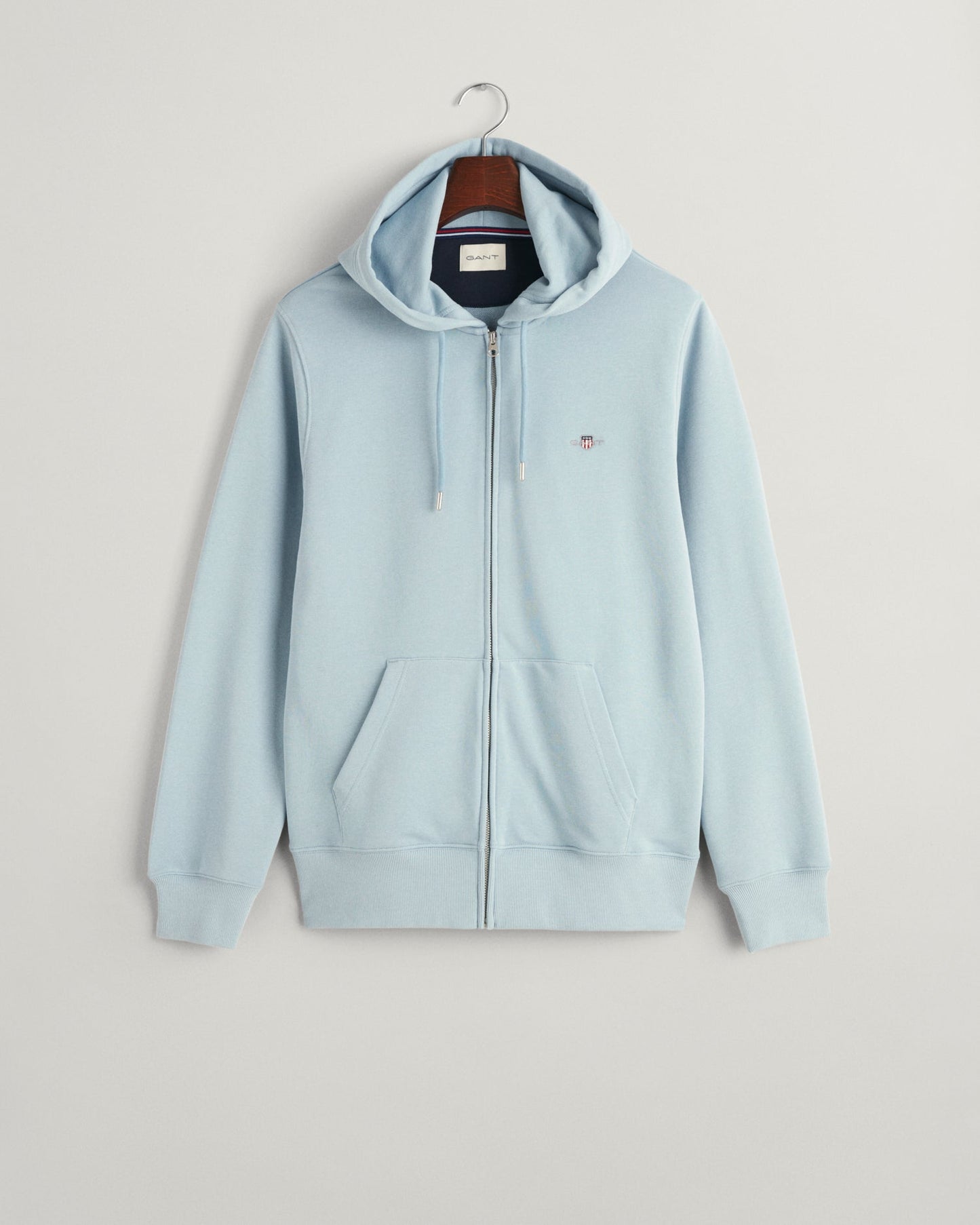 Sweat à capuche zippé Shield pour homme - BLEU COLOMBE 