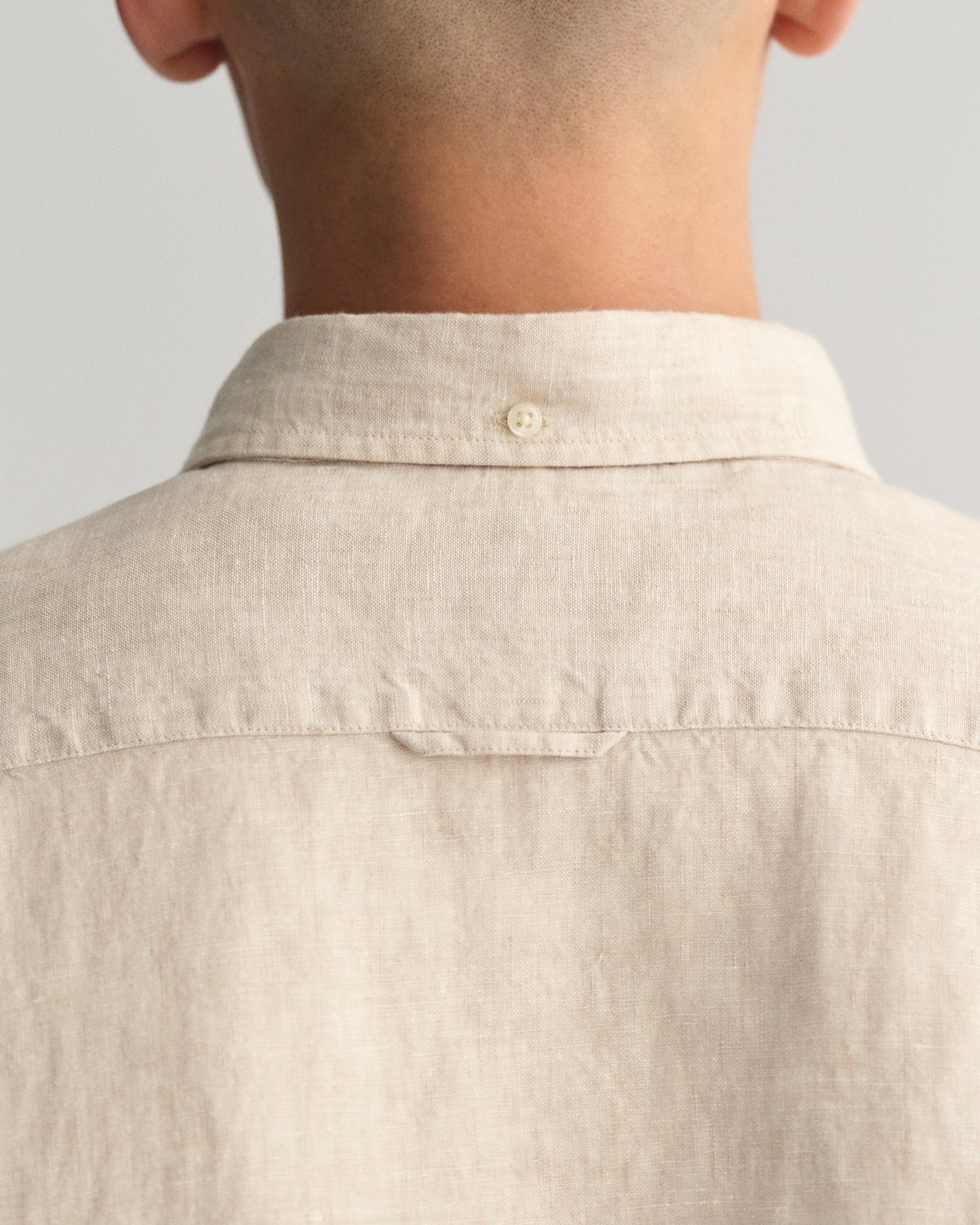 Men's Slim Fit Linen Shirt - DRY SAND