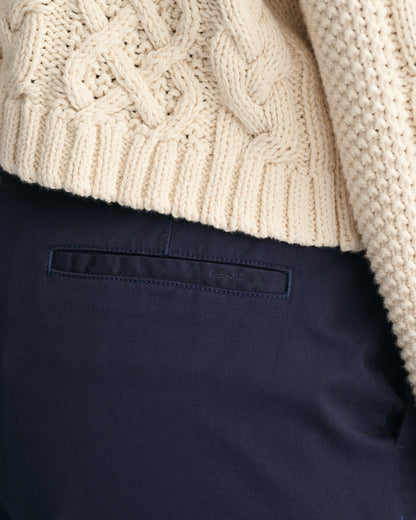 Short chino pour femme - BLEU SOIR 