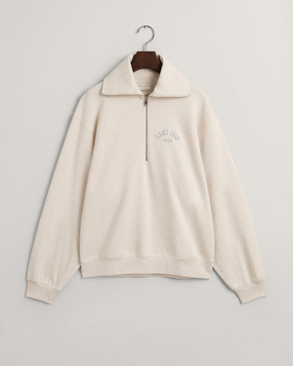 Women's Arch Graphic Half Zip Sweatshirt - OAT MELANGE
