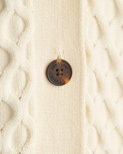 Women's Textured Knit Cardigan - CREAM