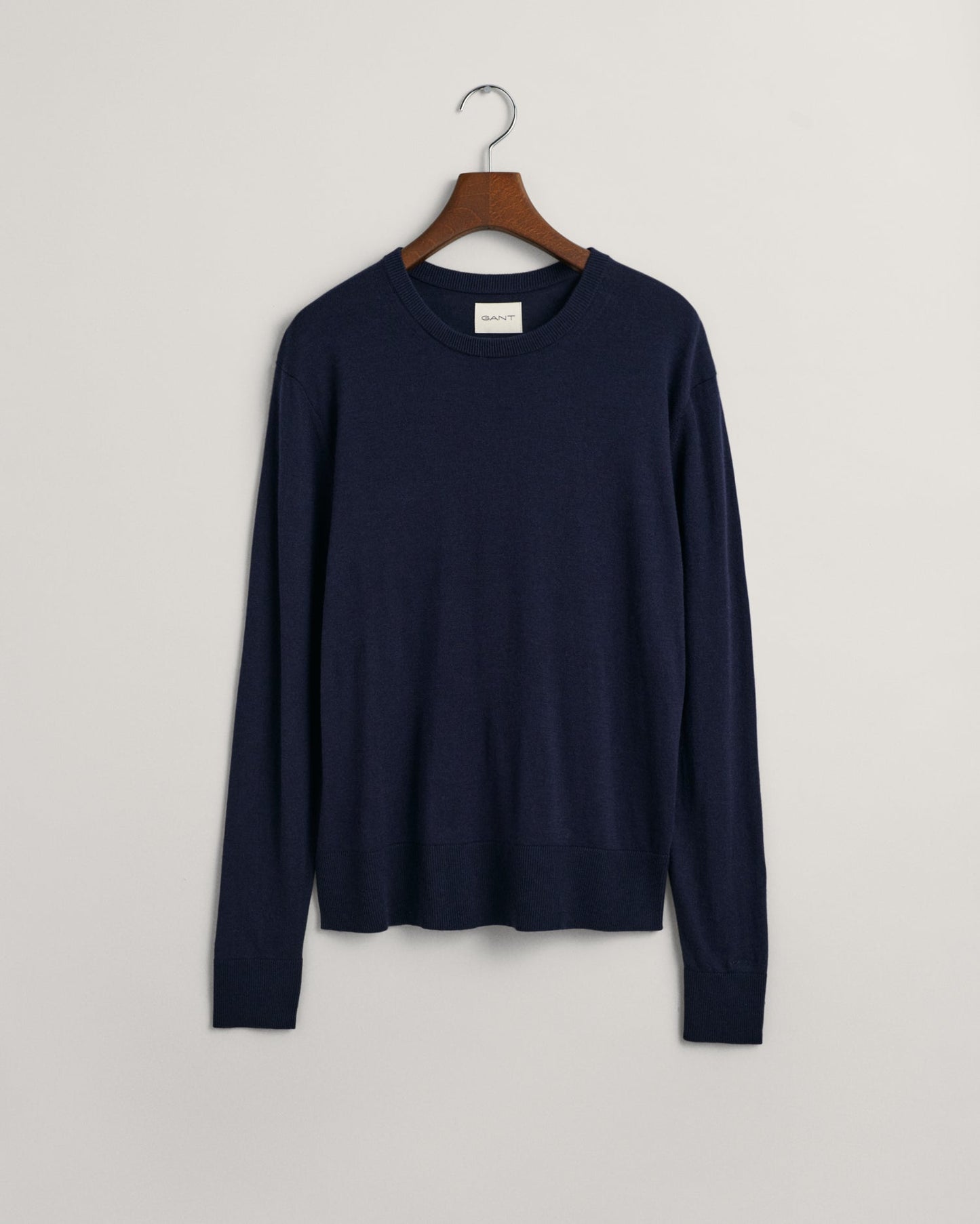 Feinstrickpullover mit Rundhalsausschnitt für Damen – ABENDBLAU 