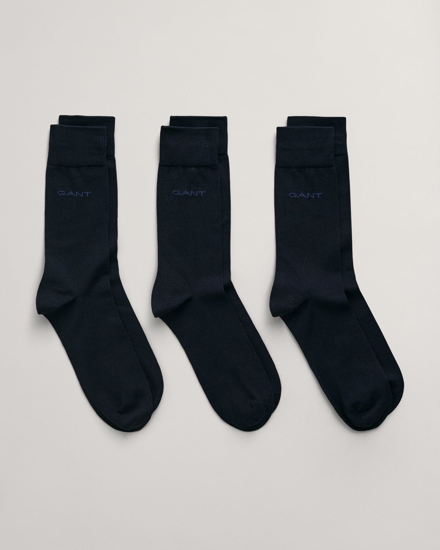 Herrensocken aus merzerisierter Baumwolle im 3er-Pack - MARINE 