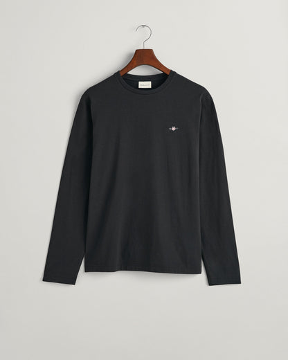 T-shirt à manches longues Shield pour homme - NOIR 