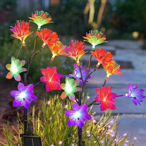 🌺Lampes solaires en forme de fleur de camélia de jardin Chikalabs