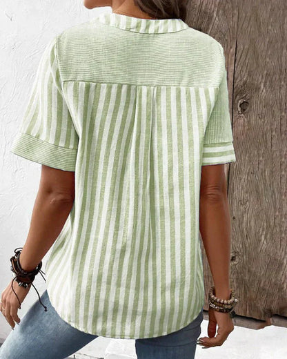 Soft Striped Blouse