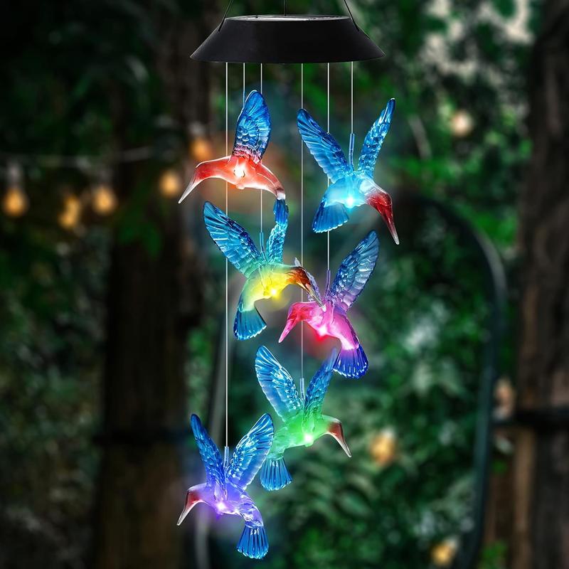 🦋 Verschönern Sie Ihren Garten 2025 – ✨Chikalabs Kreatives Solar-Windspiel mit Kolibri-Motiv