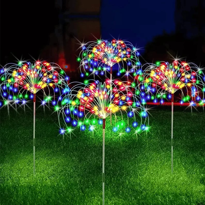 🎁Chikalabs Waterproof Solar Garden Fireworks Lighting Lamp