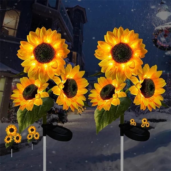🔥DERNIER JOUR DE VENTE🌻Chikalabs Garden Lampe solaire tournesol étanche🔥