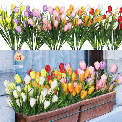 😍Chikalabs Garden Decor Artificial Tulips Flowers