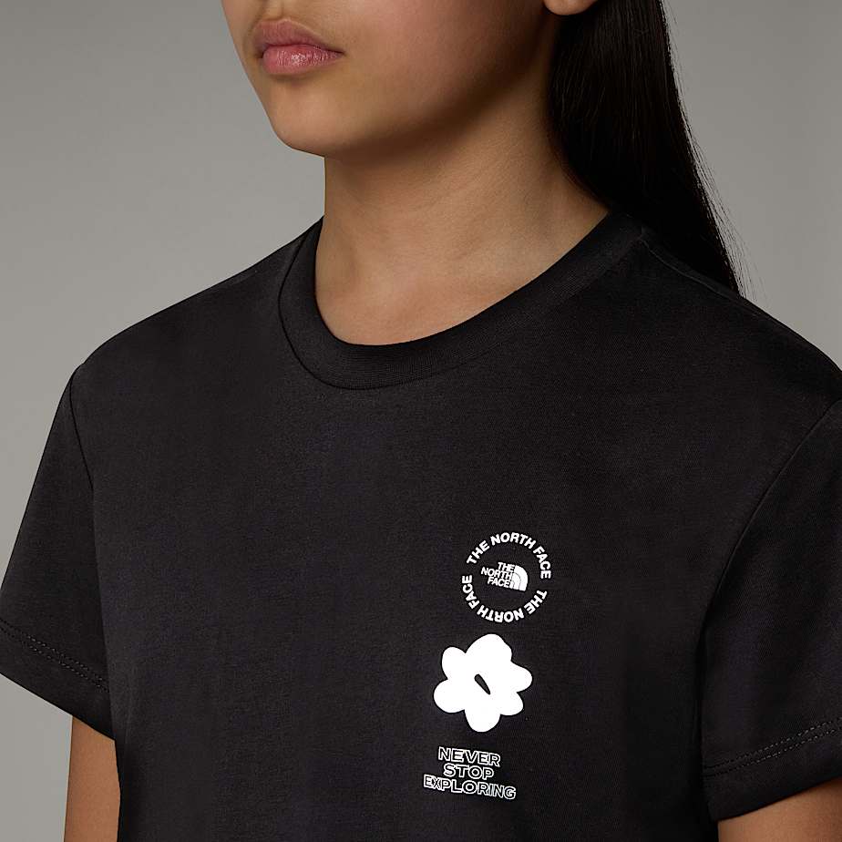 Girls' Flower Graphic Relaxed T-Shirt