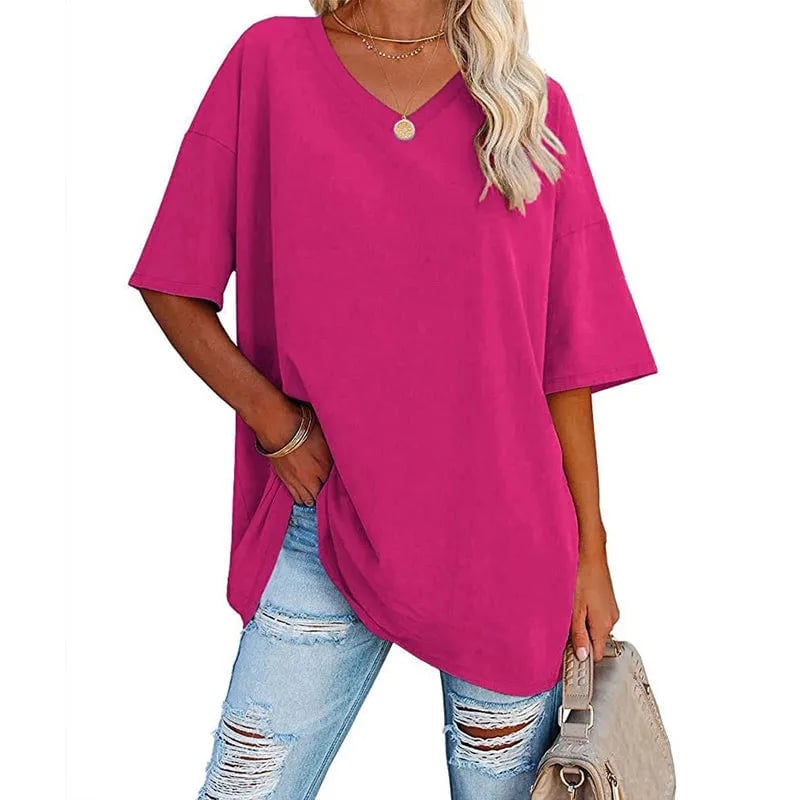 🔥Up to 69% OFF Today🔥Women Summer 2025 Tops Casual V-neck T-shirts