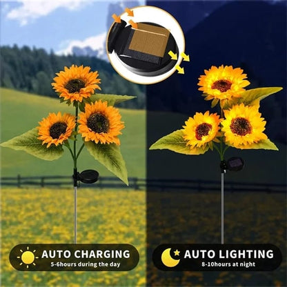 🔥DERNIER JOUR DE VENTE🌻Chikalabs Garden Lampe solaire tournesol étanche🔥