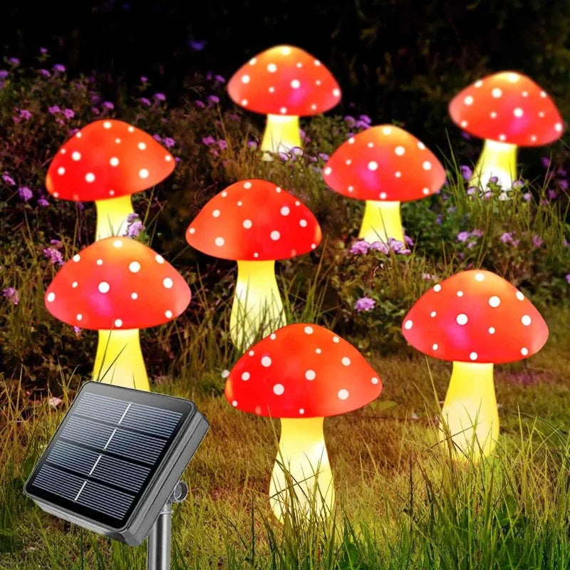 🍄Chikalabs Garden Colorful Solar Mushrooms Light