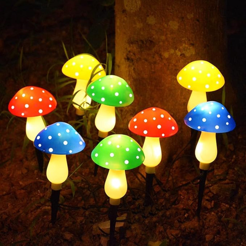 🍄Chikalabs Garden Colorful Solar Mushrooms Light