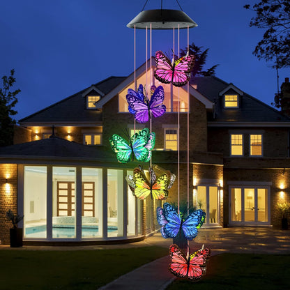 🦋 Verschönern Sie Ihren Garten 2025 – ✨Chikalabs Kreatives Solar-Windspiel mit Kolibri-Motiv