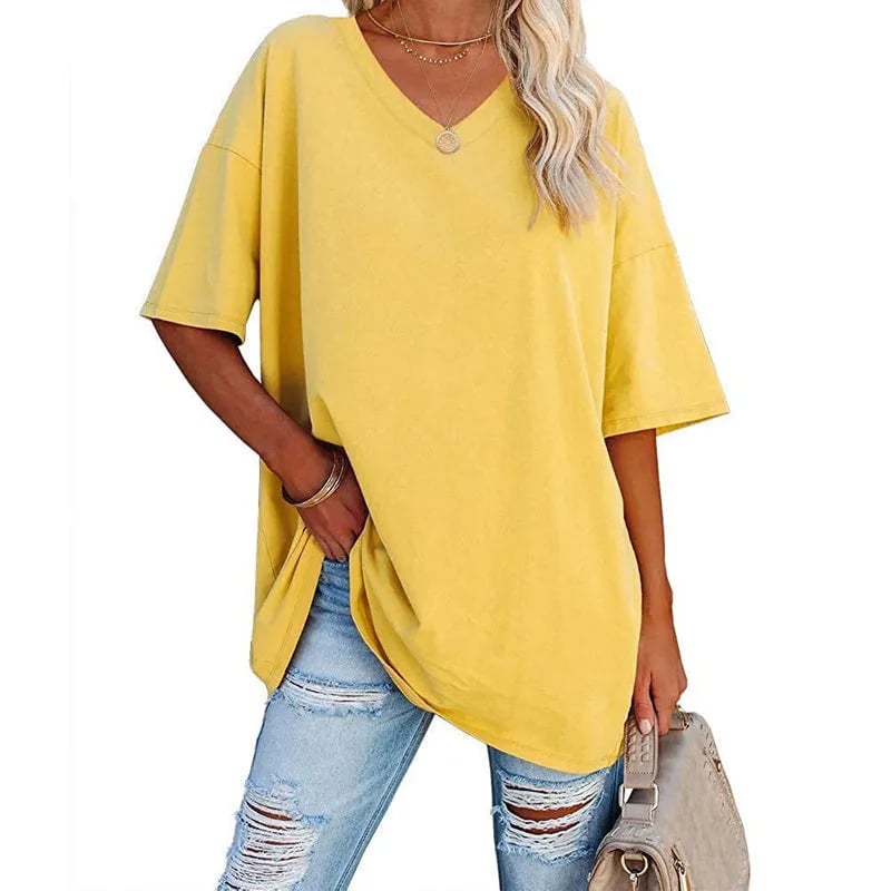 🔥Up to 69% OFF Today🔥Women Summer 2025 Tops Casual V-neck T-shirts
