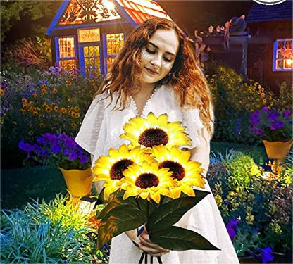🔥DERNIER JOUR DE VENTE🌻Chikalabs Garden Lampe solaire tournesol étanche🔥