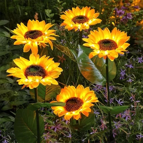 🔥DERNIER JOUR DE VENTE🌻Chikalabs Garden Lampe solaire tournesol étanche🔥