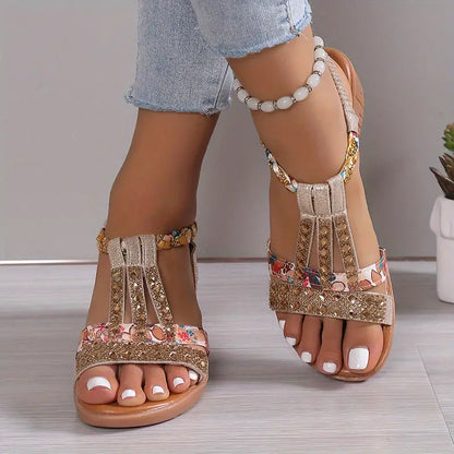 Women's New Summer Rhinestone Open Toe Orthopaedic Sandals