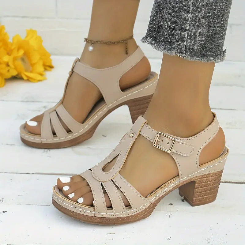 Women's Solid Color Stylish Sandals