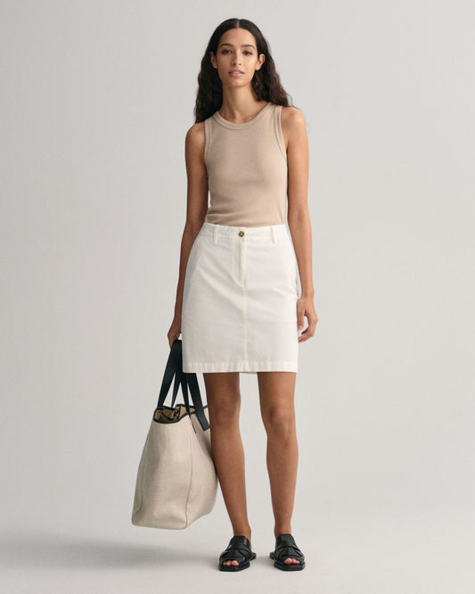 Jupe chino pour femme - EGGSHELL