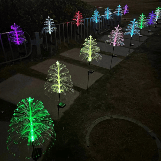 🎄Chikalabs Garden 7-Color  Gradient Solar Christmas Tree Lights