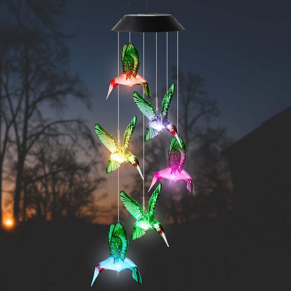 🦋 Verschönern Sie Ihren Garten 2025 – ✨Chikalabs Kreatives Solar-Windspiel mit Kolibri-Motiv
