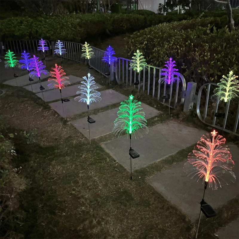 🎄Chikalabs Garden 7-Color  Gradient Solar Christmas Tree Lights