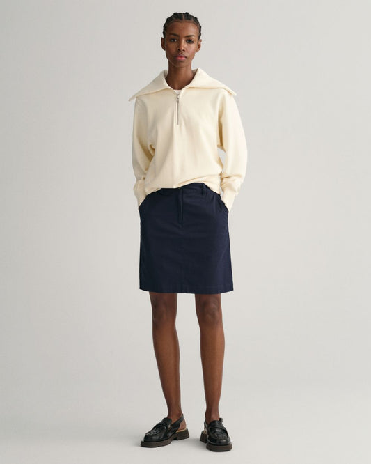 Jupe chino femme - BLEU SOIR