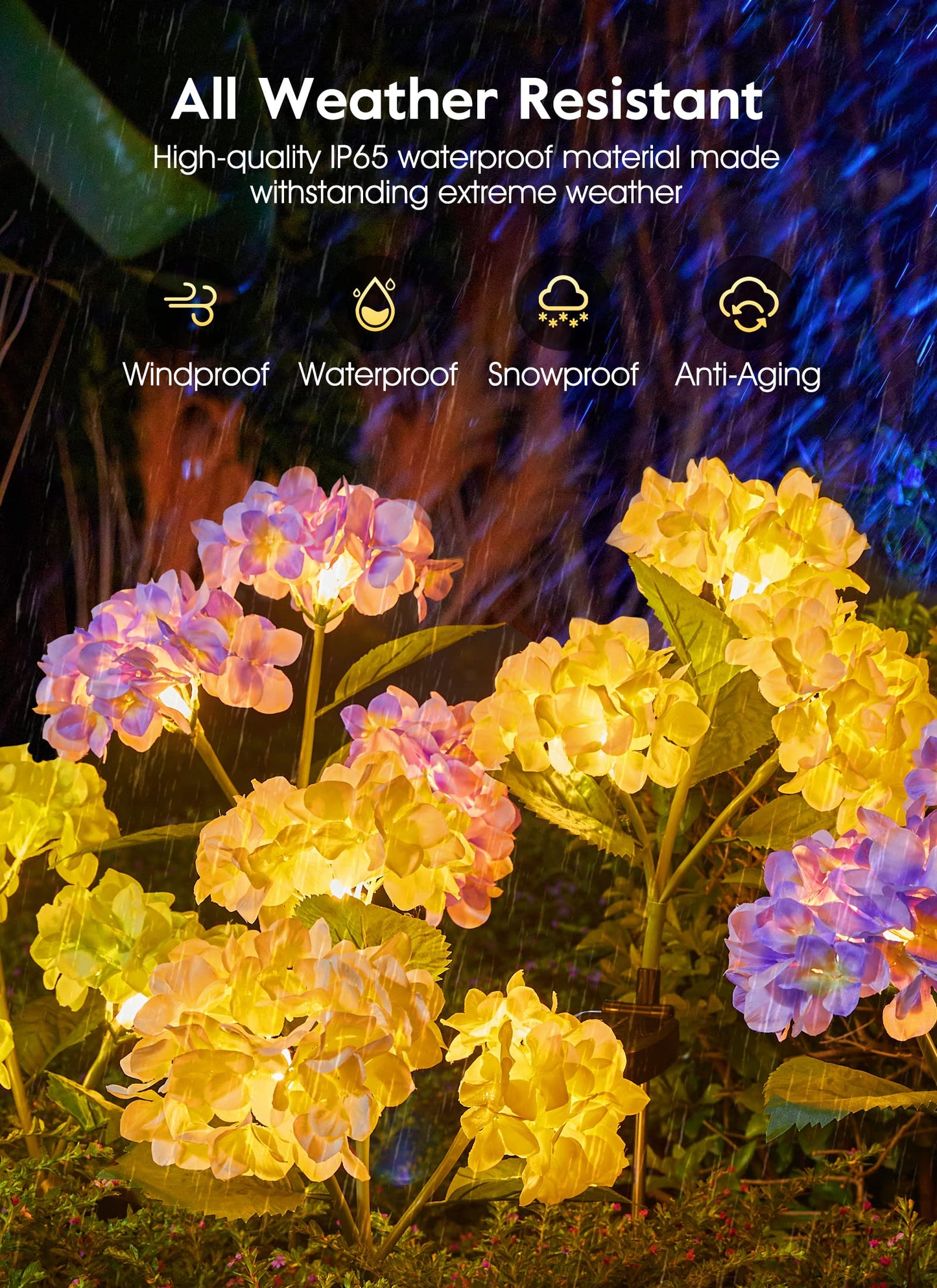 💐Chikalabs Garden Rose Solar Flower Lights