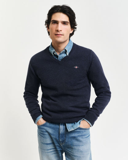 Superfine Lambswool V-Neck Sweater