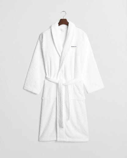 Jacquard Herringbone Robe