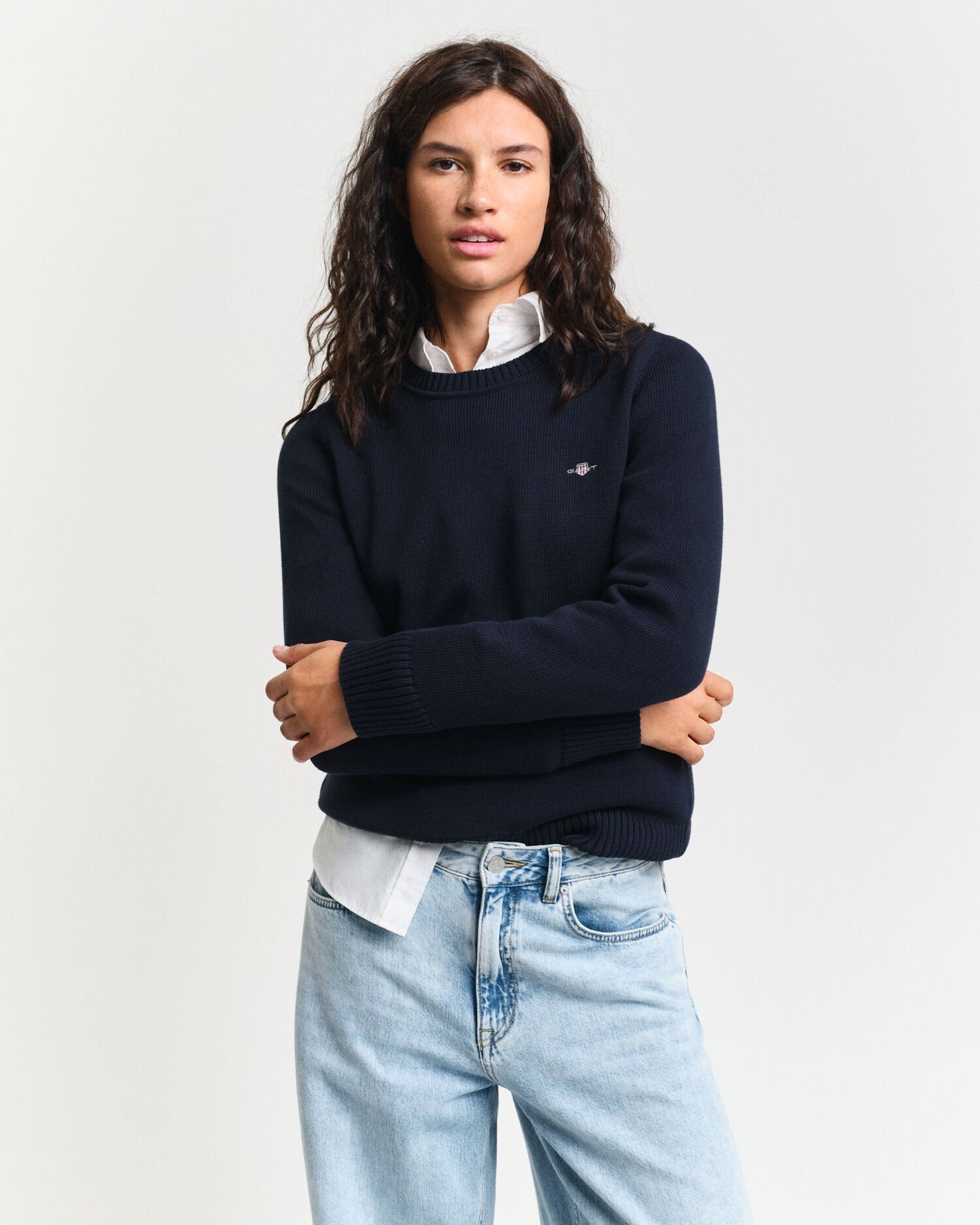 Classic Cotton Crew Neck Sweater