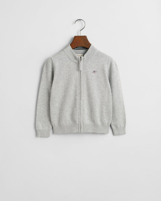 Kids Shield Cotton Zip Cardigan